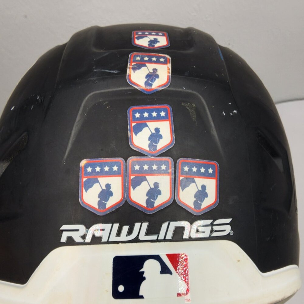 Rawlings Baseball Helmet MACH-JR Black and White Accents Size 6 3/8-7 1/2 Padded - Picture 6 of 12